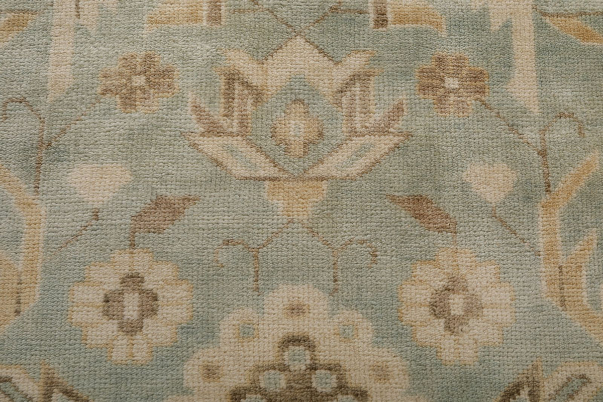 4x6 Gray and Ivory Turkish Oushak Rug