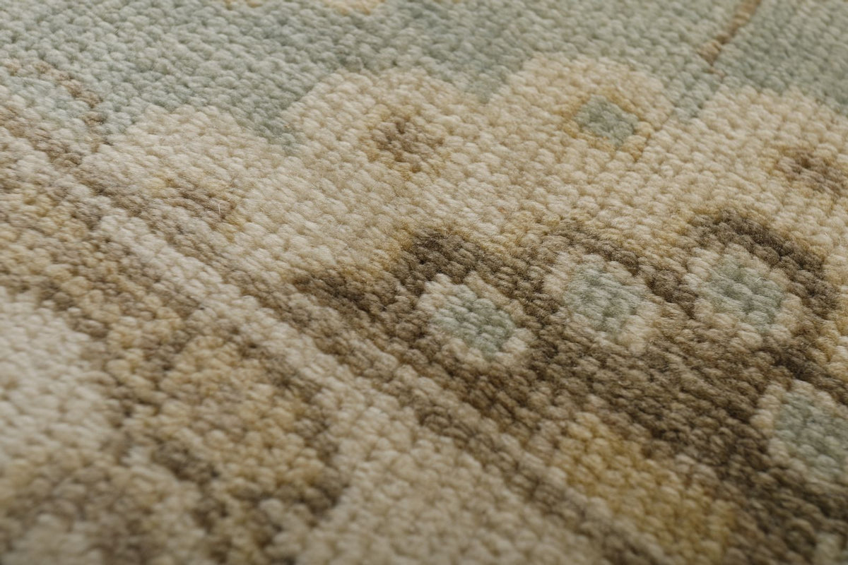 4x6 Gray and Ivory Turkish Oushak Rug