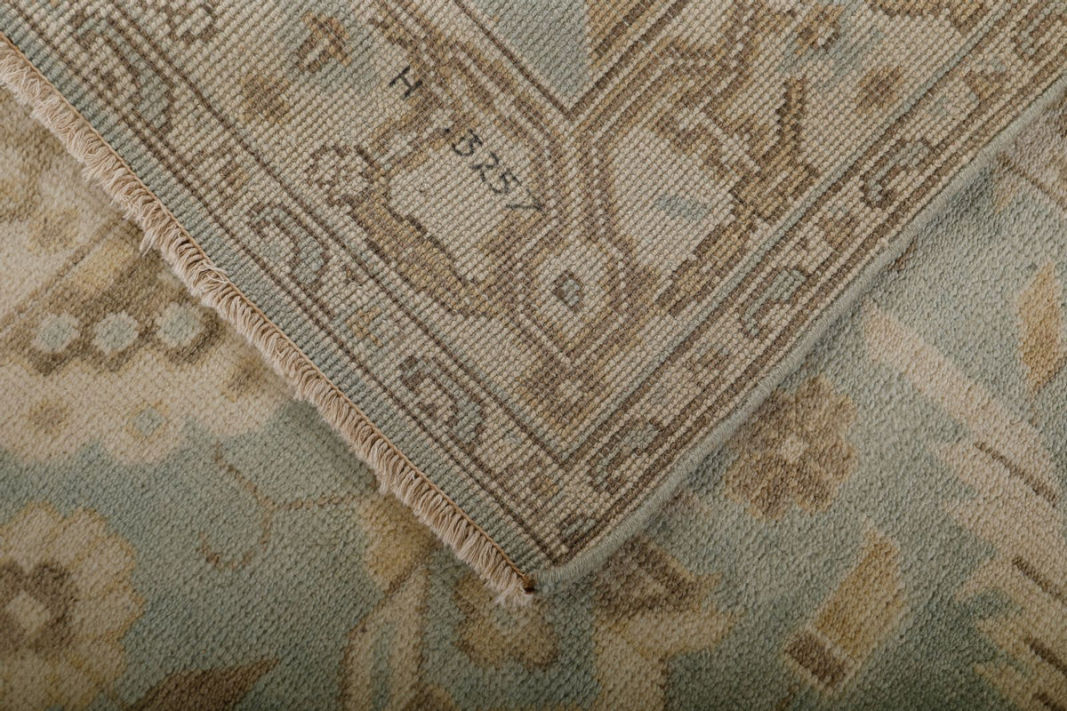 4x6 Gray and Ivory Turkish Oushak Rug