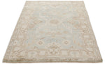 4x6 Gray and Ivory Turkish Oushak Rug