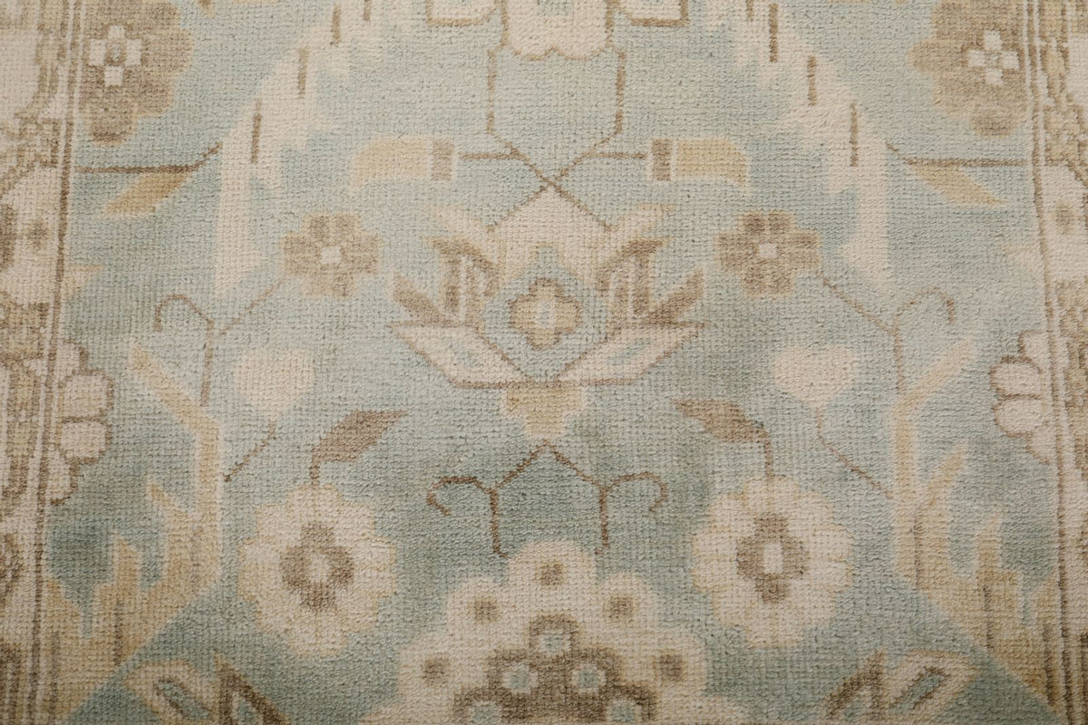 4x6 Gray and Ivory Turkish Oushak Rug