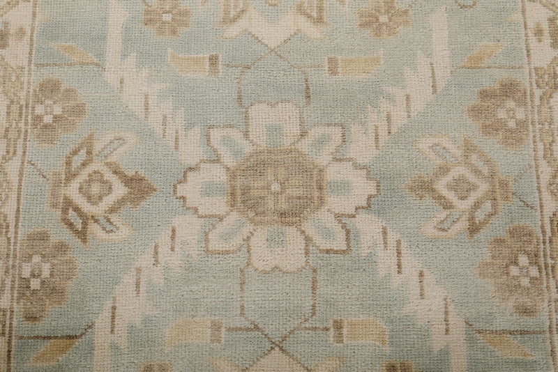 4x6 Gray and Ivory Turkish Oushak Rug
