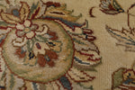 7x7 Charcoal and Ivory Turkish Silk Rug