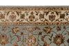 3x10 Gray and Ivory Turkish Silk Runner