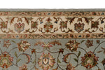 3x10 Gray and Ivory Turkish Silk Runner