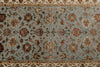 3x10 Gray and Ivory Turkish Silk Runner