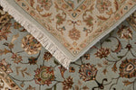 3x10 Gray and Ivory Turkish Silk Runner