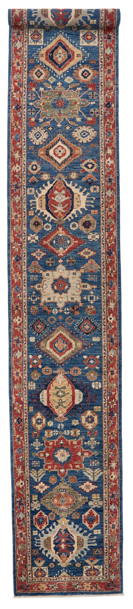 3x18 Navy and Red Anatolian Traditional Runner