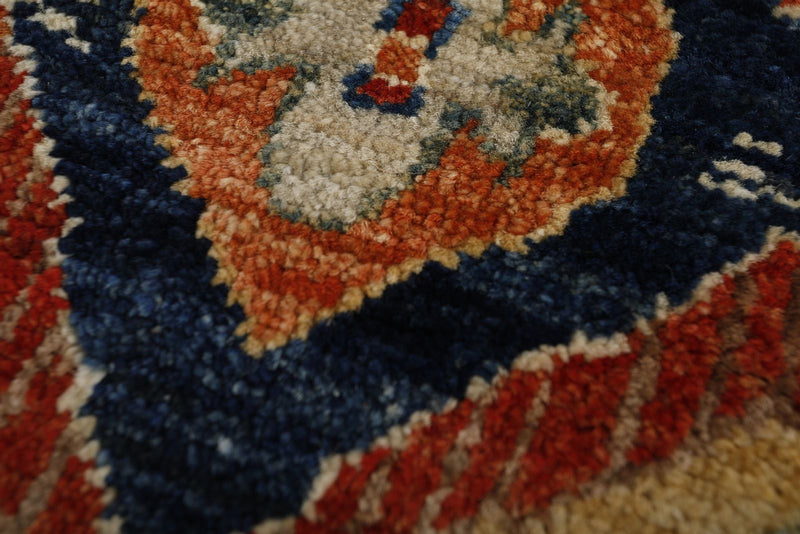 3x18 Navy and Red Anatolian Traditional Runner