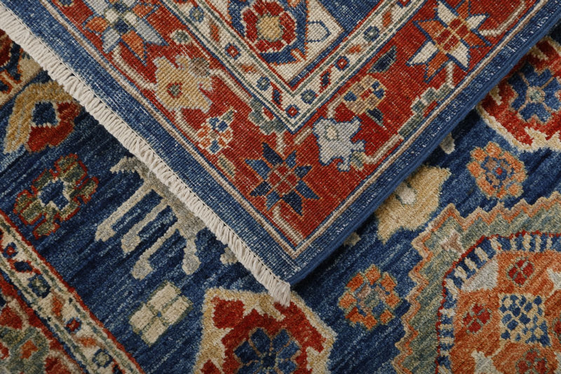 3x18 Navy and Red Anatolian Traditional Runner
