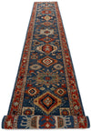 3x18 Navy and Red Anatolian Traditional Runner