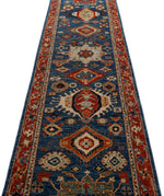 3x18 Navy and Red Anatolian Traditional Runner