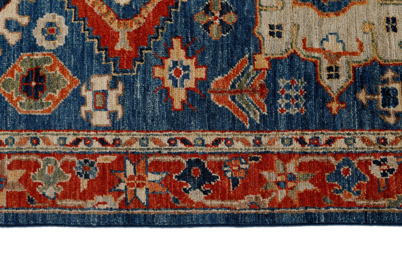 3x18 Navy and Red Anatolian Traditional Runner