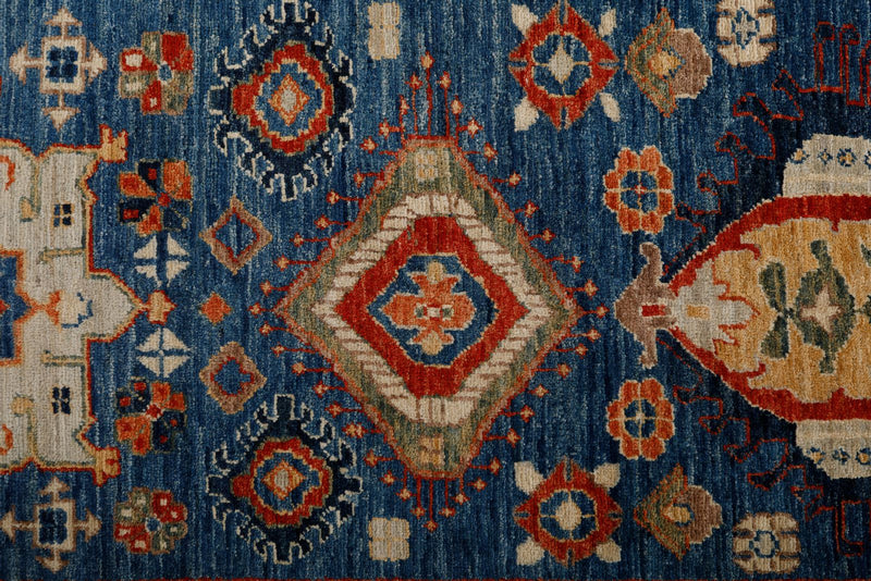 3x18 Navy and Red Anatolian Traditional Runner