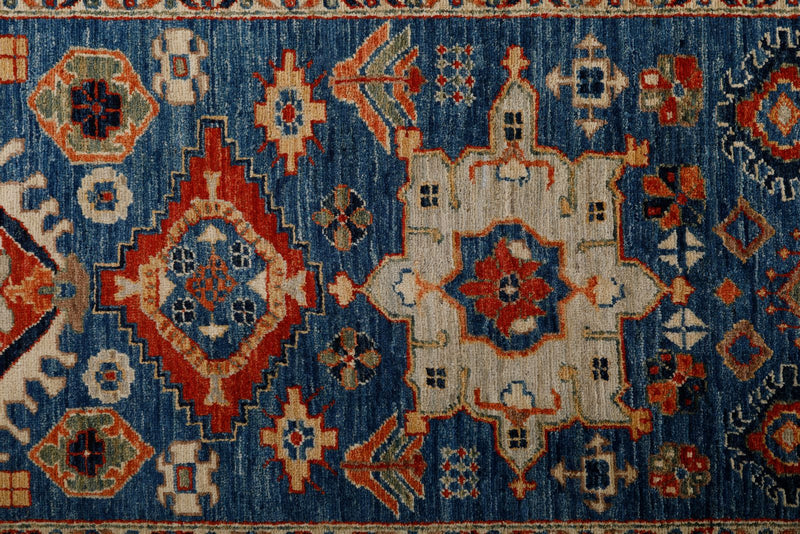 3x18 Navy and Red Anatolian Traditional Runner