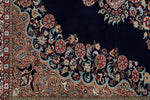 7x10 Navy and Ivory Turkish Traditional Rug