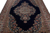 7x10 Navy and Ivory Turkish Traditional Rug