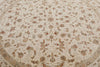 8x8 Ivory and Ivory Turkish Silk Rug
