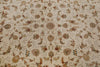 8x8 Ivory and Ivory Turkish Silk Rug