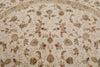 8x8 Ivory and Ivory Turkish Silk Rug