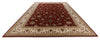 10x14 Burgundy and Ivory Turkish Silk Rug