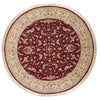 8x8 Burgundy and Beige Turkish Silk Rug