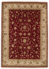 10x14 Burgundy and Gold Turkish Silk Rug