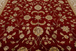 10x14 Burgundy and Gold Turkish Silk Rug