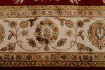 10x14 Burgundy and Gold Turkish Silk Rug