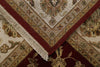 10x14 Burgundy and Gold Turkish Silk Rug