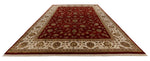 10x14 Burgundy and Gold Turkish Silk Rug