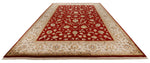 10x14 Burgundy and Gold Turkish Silk Rug