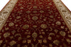 10x14 Burgundy and Gold Turkish Silk Rug
