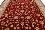 10x14 Burgundy and Gold Turkish Silk Rug