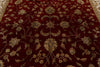 10x14 Burgundy and Gold Turkish Silk Rug