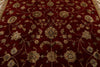 10x14 Burgundy and Gold Turkish Silk Rug