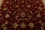 10x14 Burgundy and Gold Turkish Silk Rug