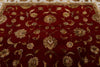10x14 Burgundy and Ivory Turkish Silk Rug