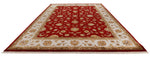 10x14 Burgundy and Ivory Turkish Silk Rug