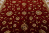 10x14 Burgundy and Ivory Turkish Silk Rug