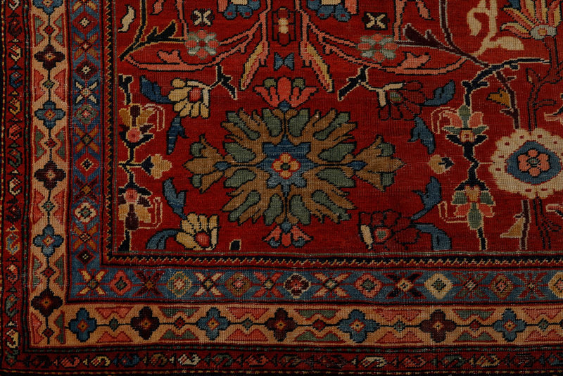14x18 Burgundy and Navy Turkish Persian Rug