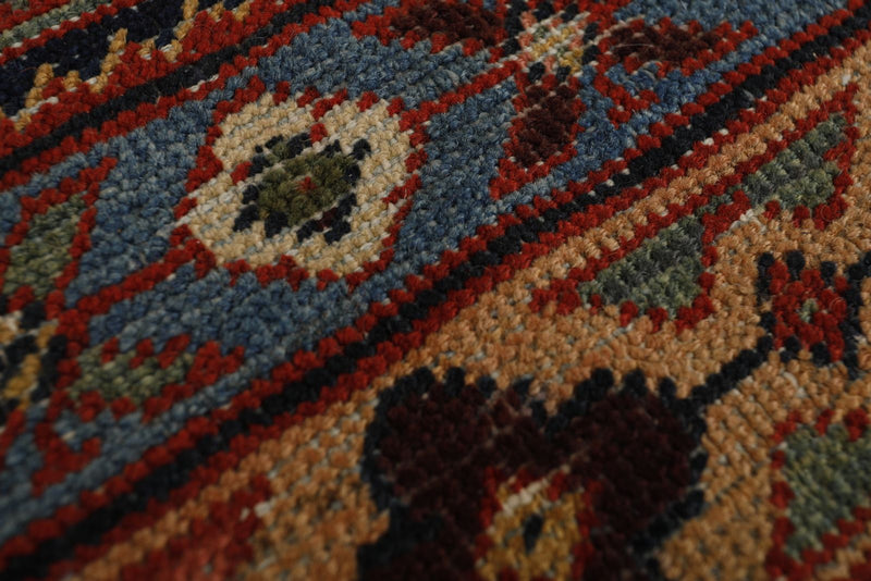 14x18 Burgundy and Navy Turkish Persian Rug