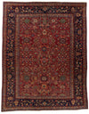 14x18 Burgundy and Navy Turkish Persian Rug