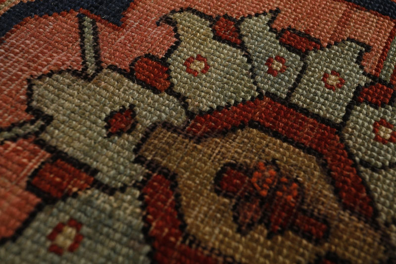 12x19 Rust and Rust Turkish Persian Rug