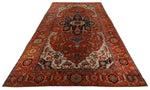 12x19 Rust and Rust Turkish Persian Rug