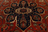 12x19 Rust and Rust Turkish Persian Rug