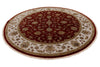 8x8 Burgundy and Ivory Turkish Silk Rug