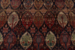 13x17 Navy and Multicolor Turkish Persian Rug