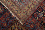 13x17 Navy and Multicolor Turkish Persian Rug