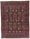 13x17 Navy and Multicolor Turkish Persian Rug
